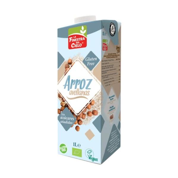 BEBIDA ARROZ Y AVELLANA BIO SIN GLUTEN 1LT (FINESTRA)
