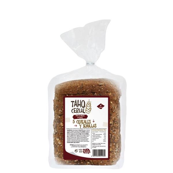 PAN INTEGRAL TRIGO 5 CEREALES-SEMILLAS 400G (TAHO)