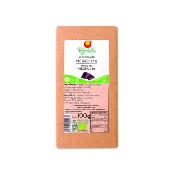 CHOCOLATE NEGRO 73% BIO 100GR (VEGETALIA)