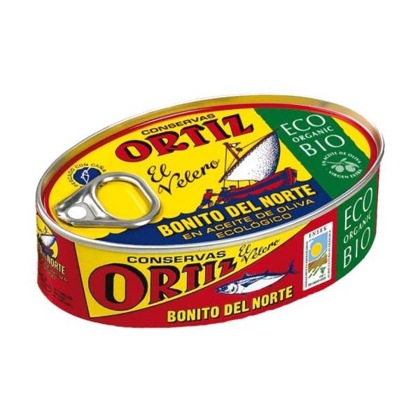 BONITO NORTE EN ACEITE OLIVA BIO LATA 112G (ORTIZ)
