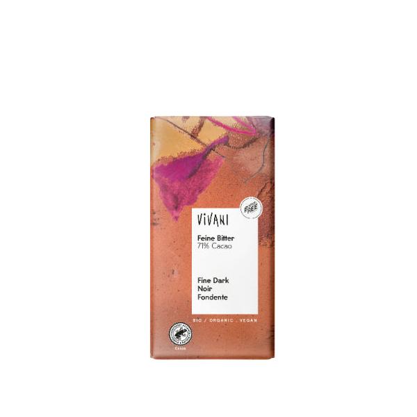 CHOCOLATE NEGRO 71% BIO 100GR (VIVANI)