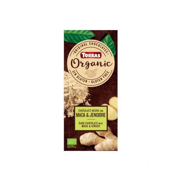 CHOCOLATE BIO NEGRO MACA JENGIBRE 100G (TORRAS)