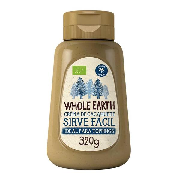 CREMA CACAHUETE BIO 320G SIRVE FACIL (WHOLE)