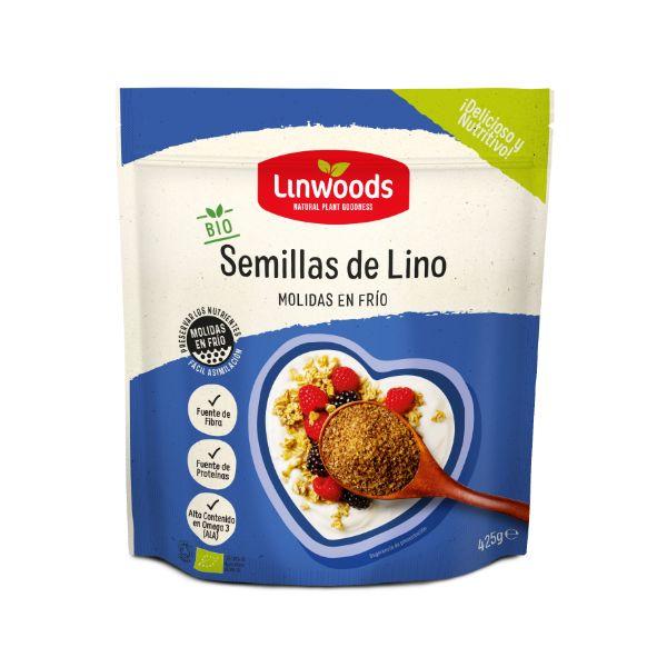 SEMILLAS LINO MOLIDO BIO 425GR (LINWOODS)