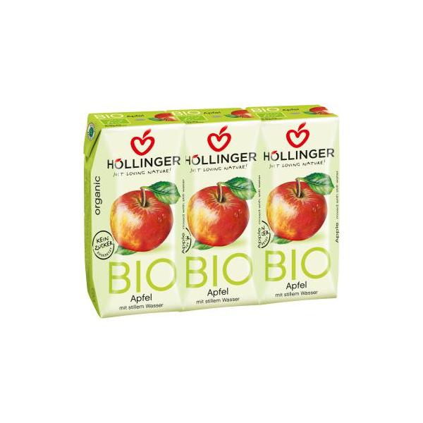 ZUMO MANZANA BRICK BIO 3x200ML (HOLLINGER)