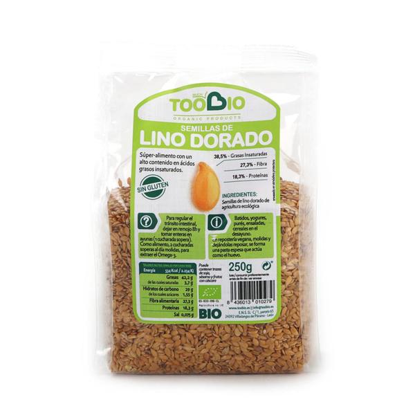 LINAZA DORADA SIN GLUTEN BIO 250GR (TOO BIO)