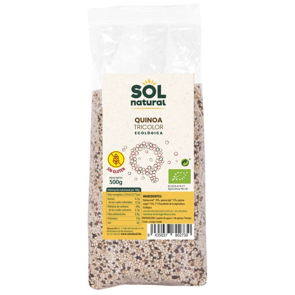 QUINOA REAL TRICOLOR BIO 500G.(SOL)
