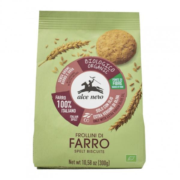 GALLETAS DE ESPELTA BIO 300G ALCE NERO (FINESTRA)