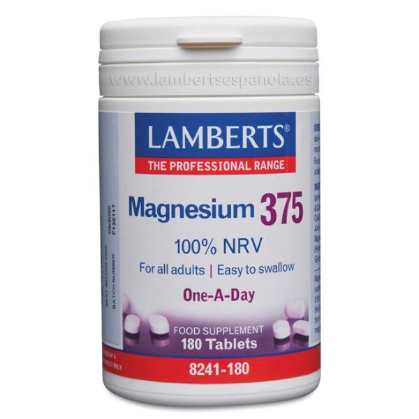 MAGNESIO 375 MG 180 TABLETAS (LAMBERTS)