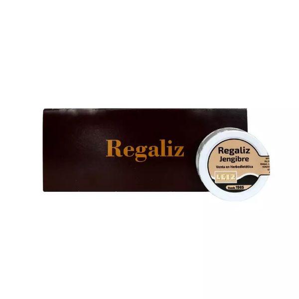 REGALIZ JENGIBRE SIN AZUCAR PASTILLERO 10 GR (LEIZ)