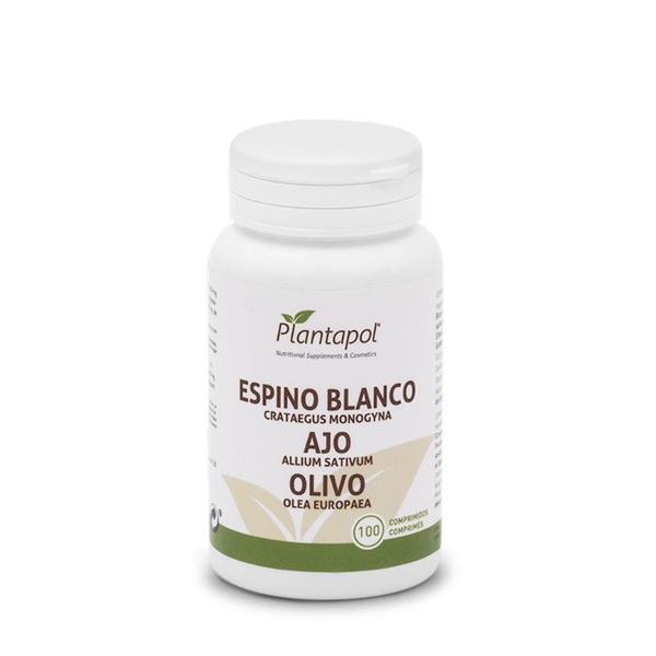 ESPINO BLANCO, AJO, OLIVO 100COMP 550MG (PLANTA POL)