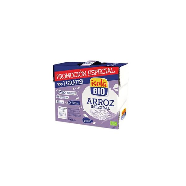 PACK FAMILIAR BEBIDA ARROZ INTEGRAL BIO 1L (5+1) (ISOLA)