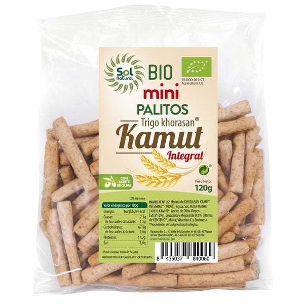 MINI PALITOS KAMUT INT.BIO 120G (SOL)