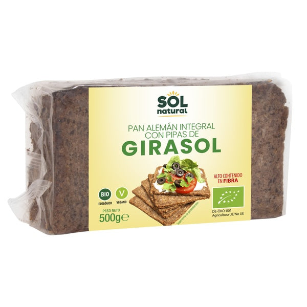 PAN ALEMAN PIPAS GIRASOL BIO 500GR (SOL)