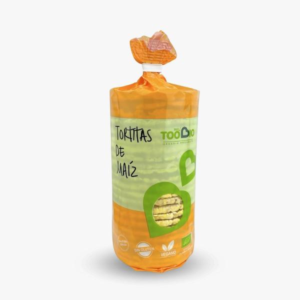 TORTITAS DE MAIZ CON SAL SIN GLUTEN BIO 120G (TOO BIO)