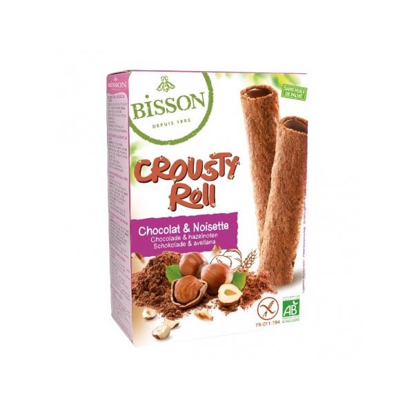CROUSTY ROLL CACAO AVELLANA BIO SIN GLUTEN 125G (BISSON)