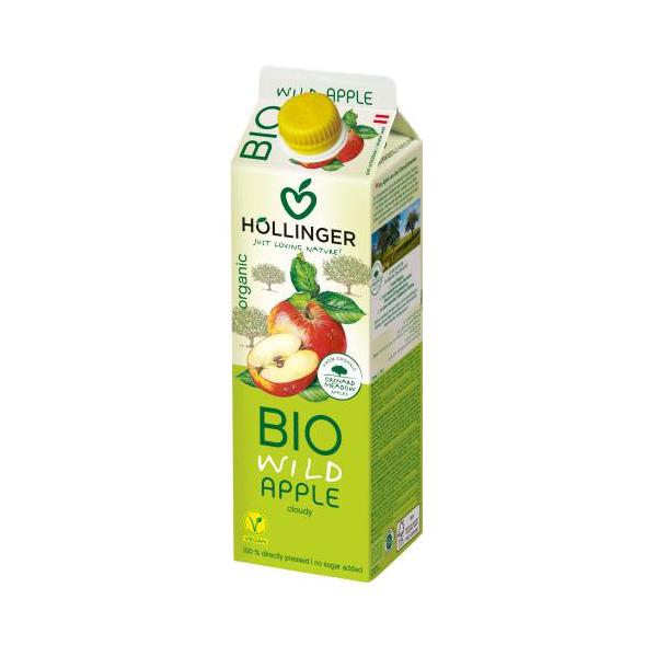 ZUMO MANZANA SILVEST. 100% BIO 1L BRICK