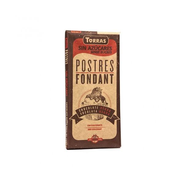 CHOCOLATE FUNDIR SIN AZUCAR 200G (TORRAS)