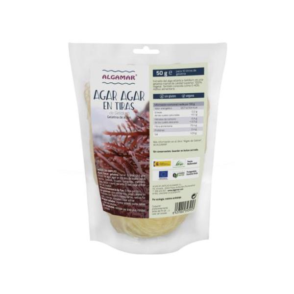ALGAS AGAR AGAR BIO TIRAS 50GR (ALGAMAR)
