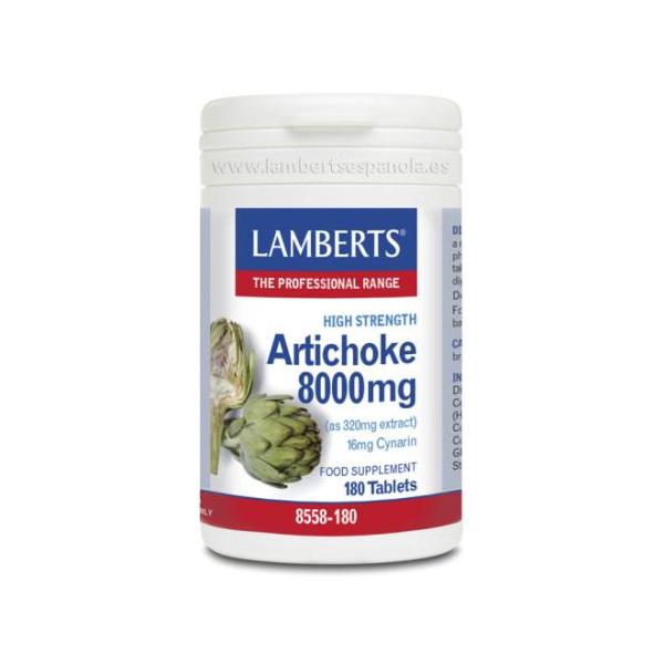 EXTRACTO ALCACHOFA 180 TABLETAS 8250mg (LAMBERTS)