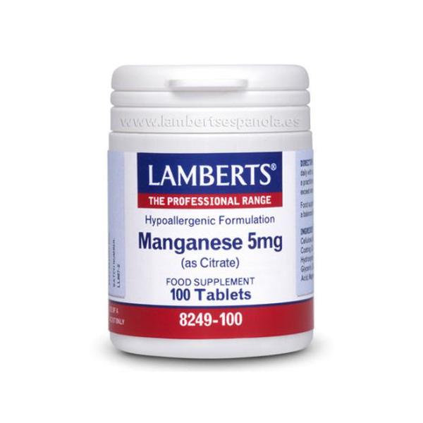 MANGANESO 5MG.(Aminoqueado) 100CAP.