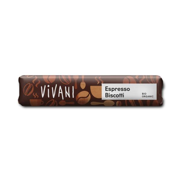 BARRITA CHOCOLATE CON LECHE CAFE CROCANTE BIO 40G (VIVANI)