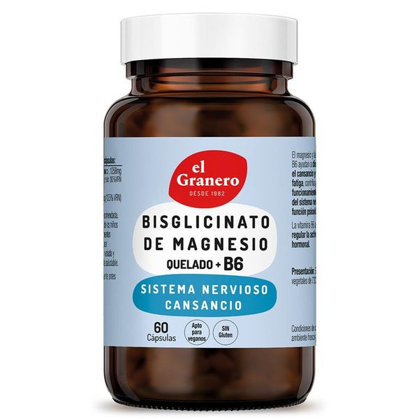 BISGLICINATO DE MAGNESIO CON B6 60 CAPSULAS (GRANERO)