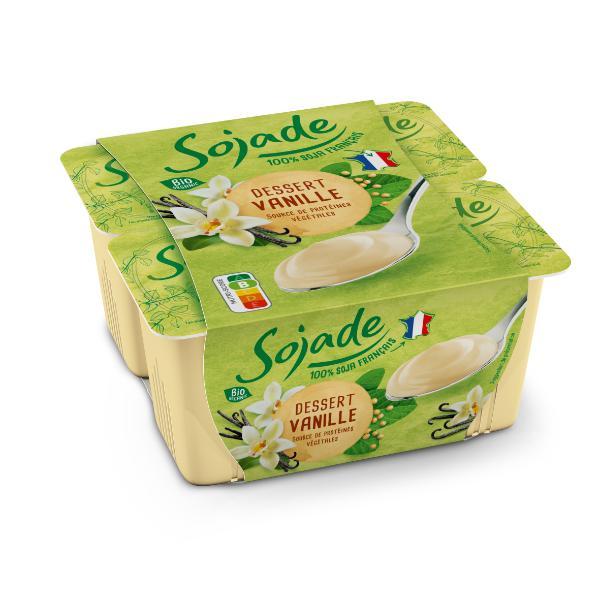 POSTRE DE SOJA VAINILLA BIO 4X100GR (SOJADE)