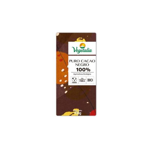 CHOCOLATE NEGRO 100% BIO 100Gr (VEGETALIA)