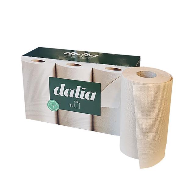 PAPEL COCINA BIO SIN BLANQUEAR 3 ROLLOS (DALIA)