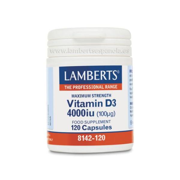 VITAMINA D3 4000UI 120TAB. (LAMBERTS)