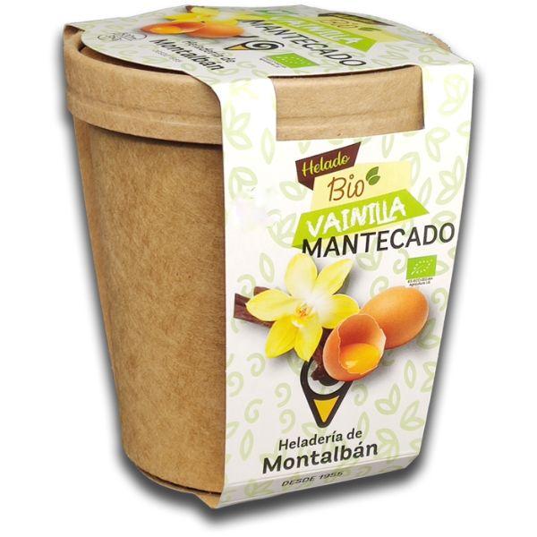 CONGELADO TARRO HELADO MANTECADO-VAINILLA BIO 500ML (MONTALBAN)
