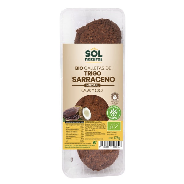 GALLETAS TRIGO SARRACENO COCO-CACAO BIO 175G