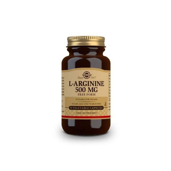 L-ARGININA 500MG - 50 CAPSULAS (SOLGAR)