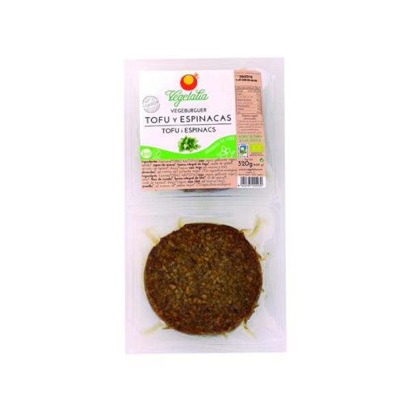 VEGEBURGER ESPINACAS Y TOFU (4UND) BIO 320GR (VEGETALIA)