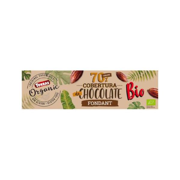 CHOCO COBERTURA 70% BIO 200G (TORRAS)