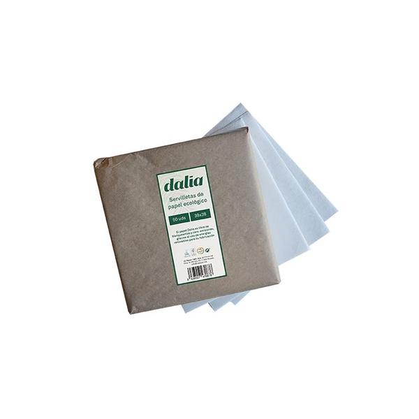 PACK 50 SERVILLETAS BIO SIN BLANQUEAR (DALIA)
