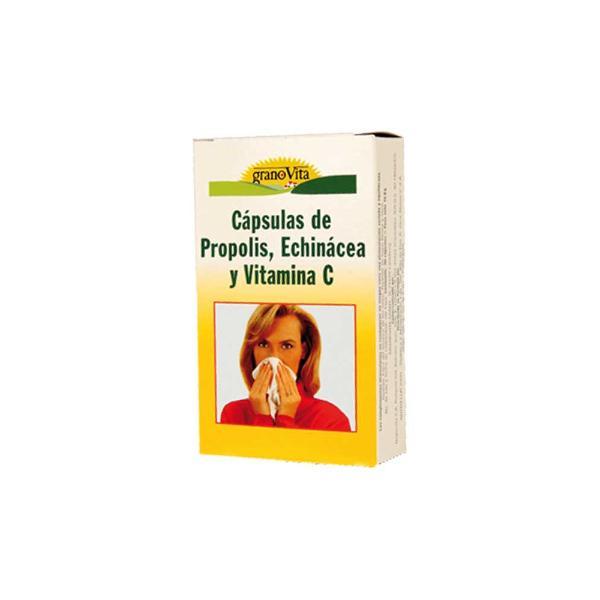 PROPOLIS, EQUINACEA Y VITAMINA C 75 CAPSULAS 50,5G (GRANOVITA)