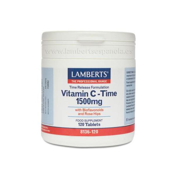 VITAMINA C (Liberacion Sost) 1500MG 120TAB (LAMBERTS)