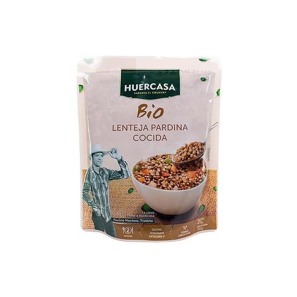 LENTEJAS PARDINA COCIDA BIO 475GR (HUERCASA)