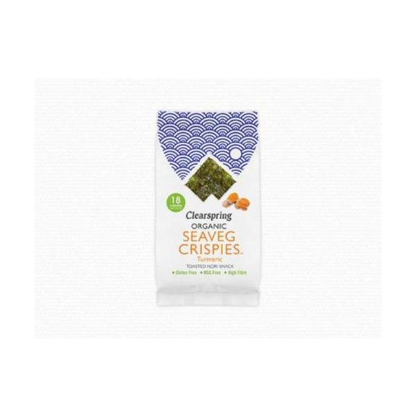 SNACK ALGAS NORI CURCUMA BIO 4 GR (CLEARSPRING)