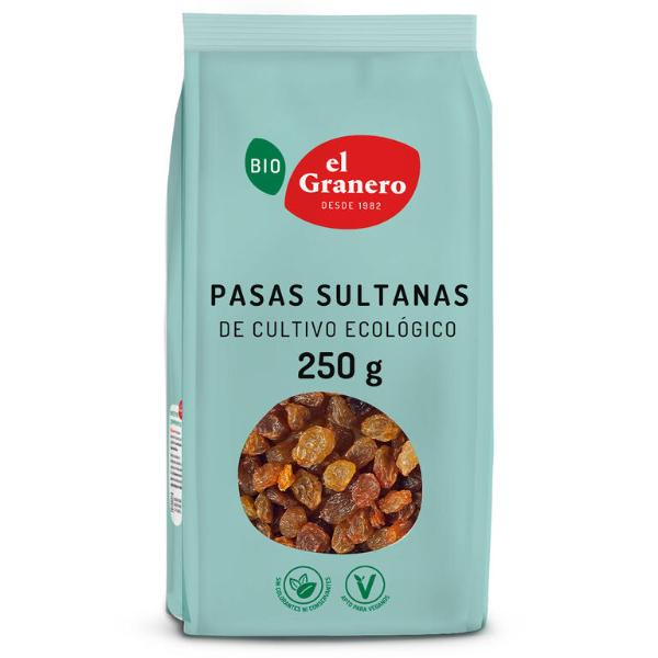 PASAS SULTANAS BIOLOGICAS 250GR (GRANERO)