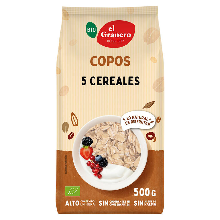 COPOS DE 5 CEREALES BIOLOGICOS 500G (GRANERO)