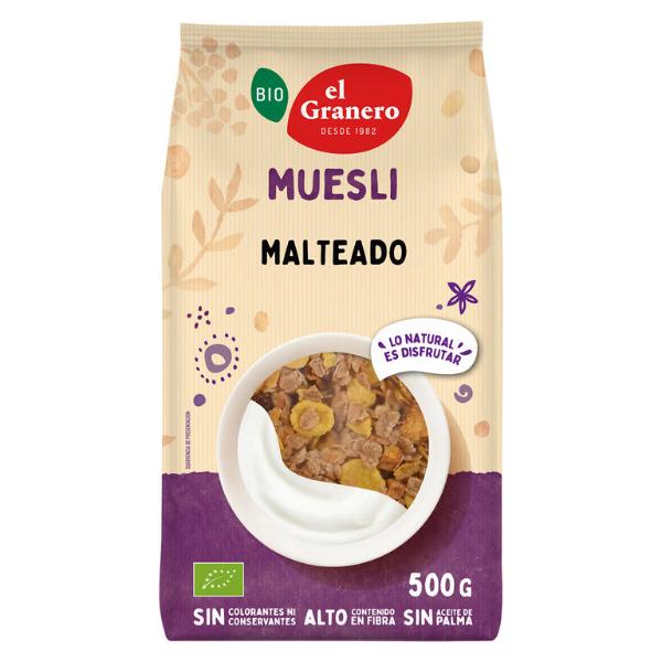 MUESLI MALTEADO BIOLOGICO 400G (GRANERO)