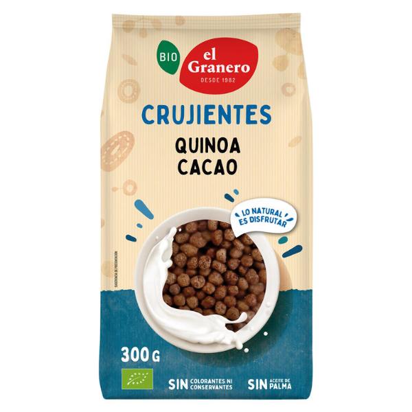 BOLITAS QUINOA AGAVE CACAO BIO 300G (GRANERO)