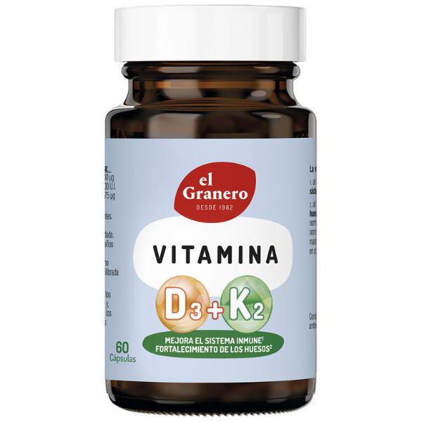 VITAMINA D3 + K2 60 CAPSULAS 448 MG (GRANERO)