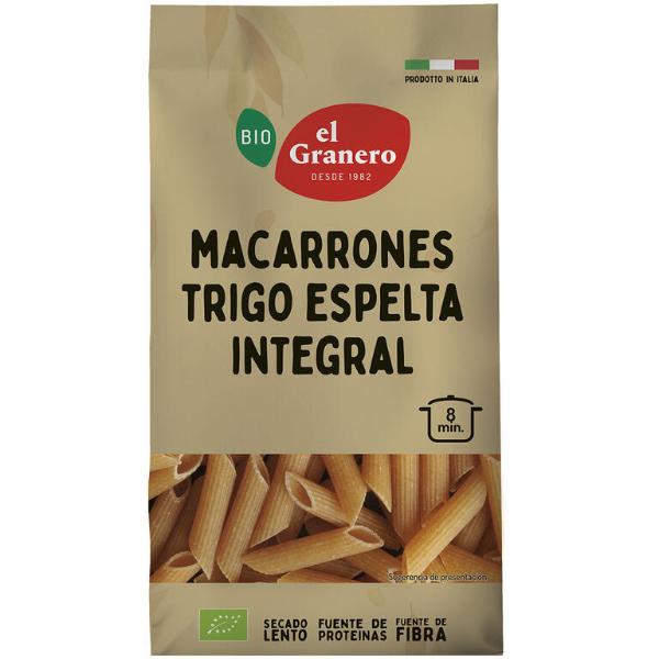 MACARRONES ESPELTA INTEGRAL BIO 500 GR (GRANERO)