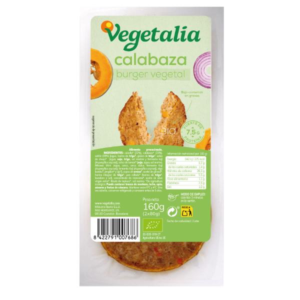 VEGEBURGER SEITAN  Y CALABAZA BIO 160GR  (VEGETALIA)