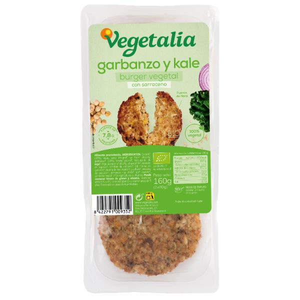 VEGEBURGER GARBANZO Y KALE BIO 160GR (VEGETALIA)