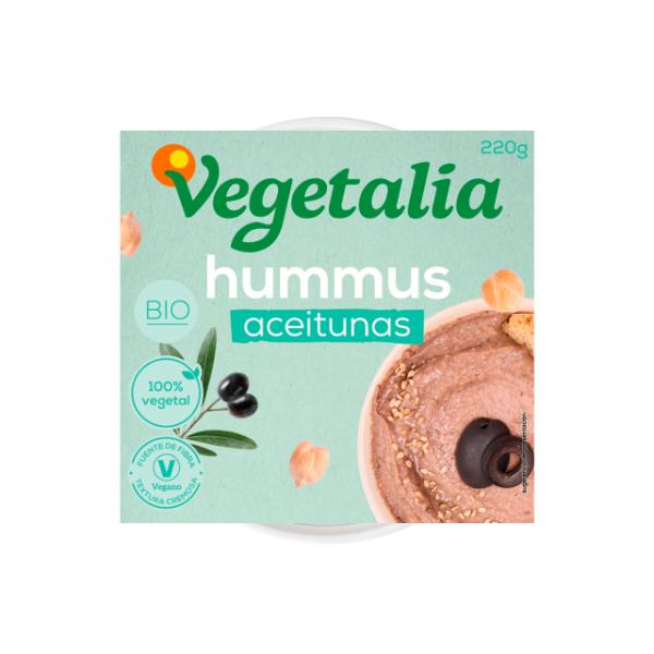 HUMUS ACEITUNAS NEGRAS FRESCO BIO 220G (VEGETALIA)